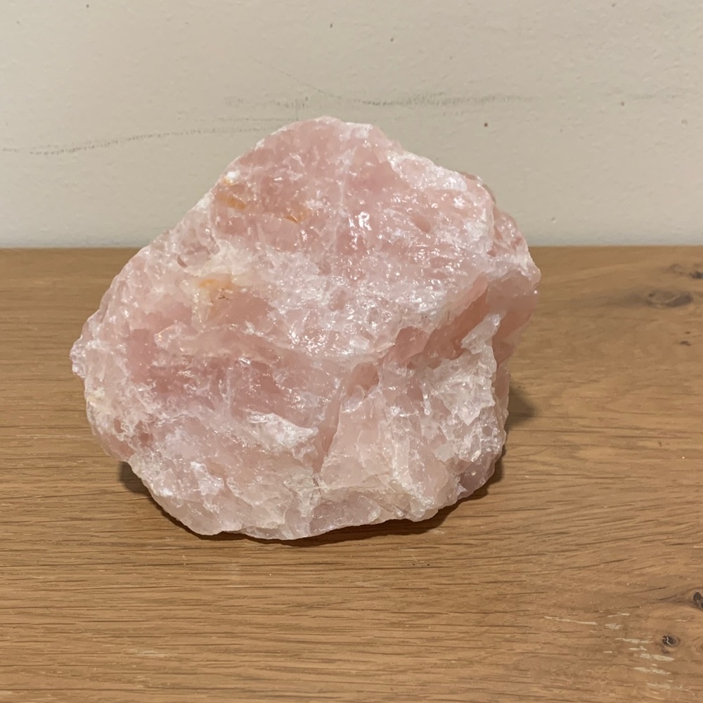 Raw Rose Quartz Crystal Chunk - Pale Pink 4lbs